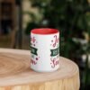 "Jesus is the Reason, For the Season" mug with color inside