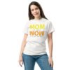 "MOM upside down is WOW" t-shirt