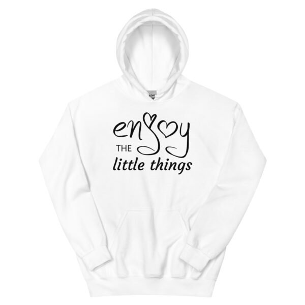 "Enjoy the Little Things" graphic hoodie