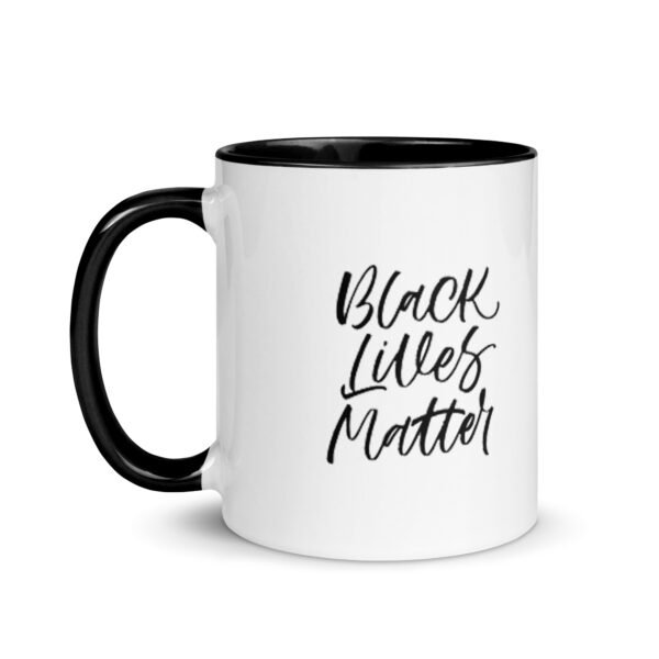 "Black Lives Matter" mug (color inside/design on both sides)