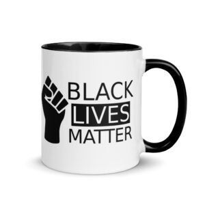 "Black Lives Matter" mug (color inside/design on both sides)