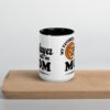 "My Favorite Player Calls Me Mom" mug with color inside