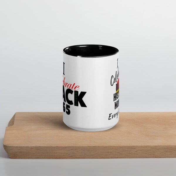"I Celebrate Black History Every Month" mug (design on both sides)