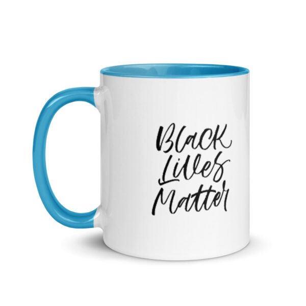 "Black Lives Matter" mug (color inside/design on both sides)
