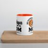 "My Favorite Player Calls Me Mom" mug with color inside