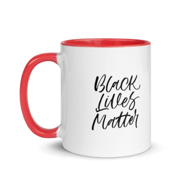 "Black Lives Matter" mug (color inside/design on both sides)