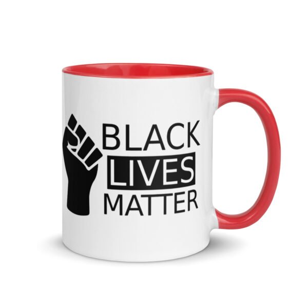 "Black Lives Matter" mug (color inside/design on both sides)