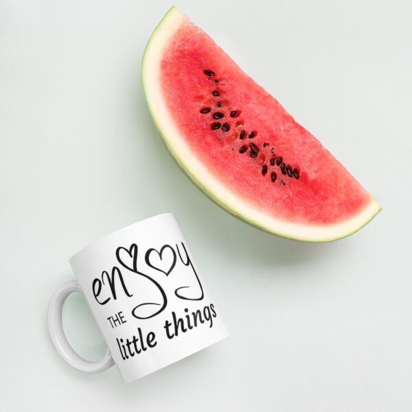 "Enjoy the Little Things" mug